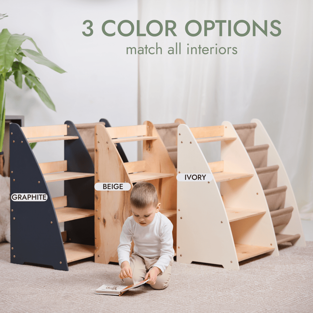 2in1 Montessori Shelf for Books and Toys | | Goodevas CA