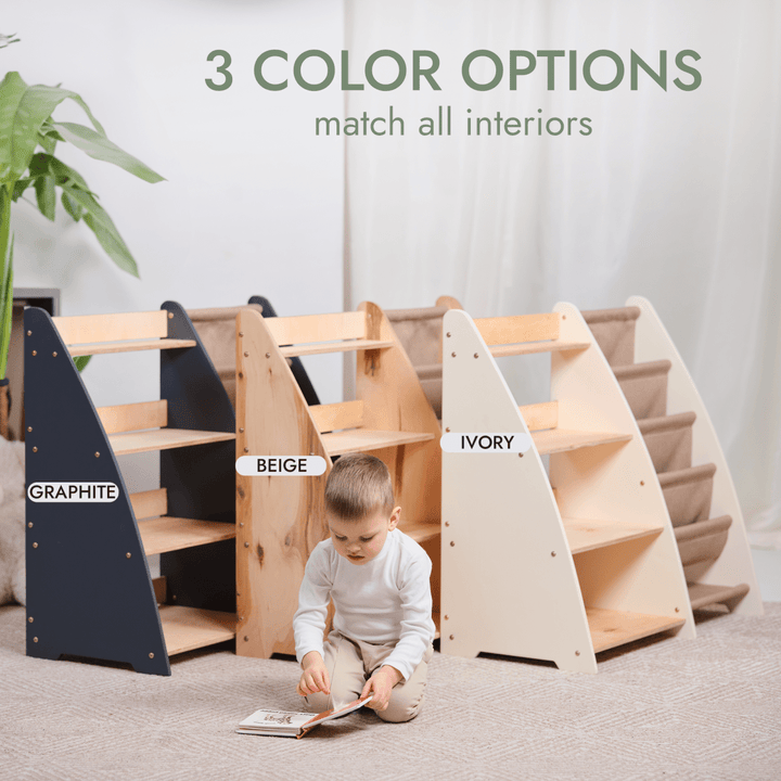 2in1 Montessori Shelf for Books and Toys | | Goodevas CA