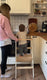 Wooden Step Stool for Preschool - Kid Chair That Grows - Chocolate