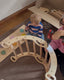 4in1 Montessori Climbing Set: Pikler Triangle, Arch, Slide Board, and Cushion for Toddlers (1–3 Years)