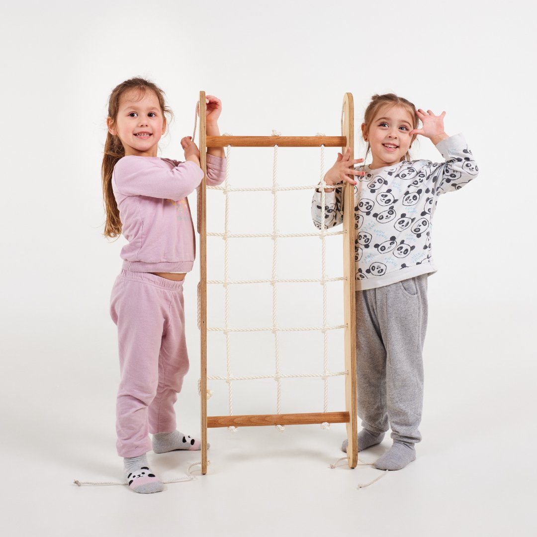 Climbing Net for Triangle Ladder - Beige | Ladder Accessories | Goodevas