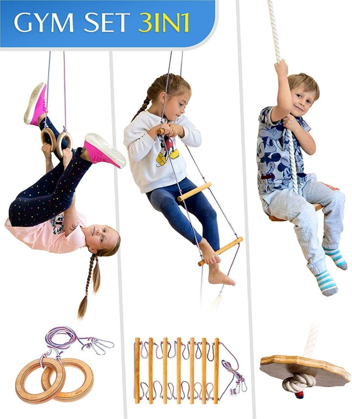 Climbing rope ladder for kids 3 - 9 y.o. | Single Swing | Goodevas