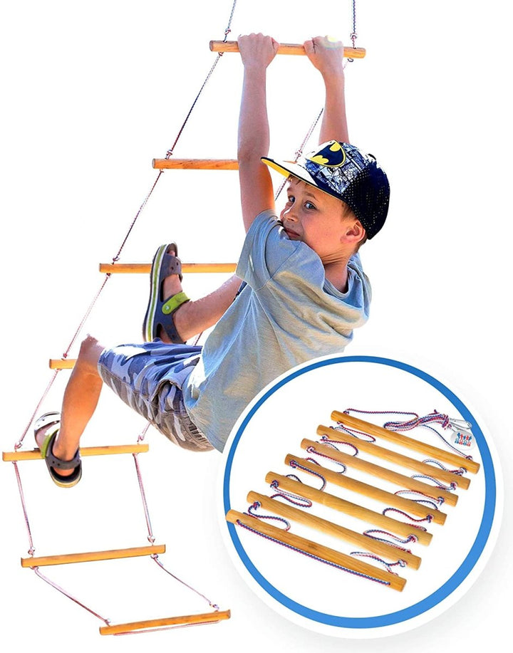 Climbing rope ladder for kids 3 - 9 y.o. | Single Swing | Goodevas