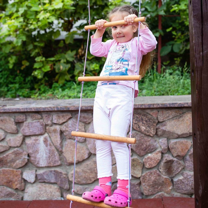 Climbing rope ladder for kids 3 - 9 y.o. | Single Swing | Goodevas