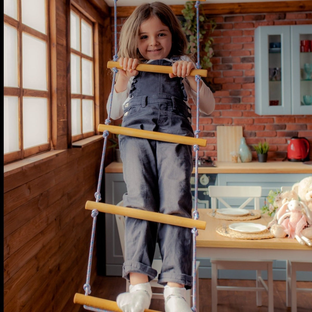 Climbing rope ladder for kids 3 - 9 y.o. | Single Swing | Goodevas