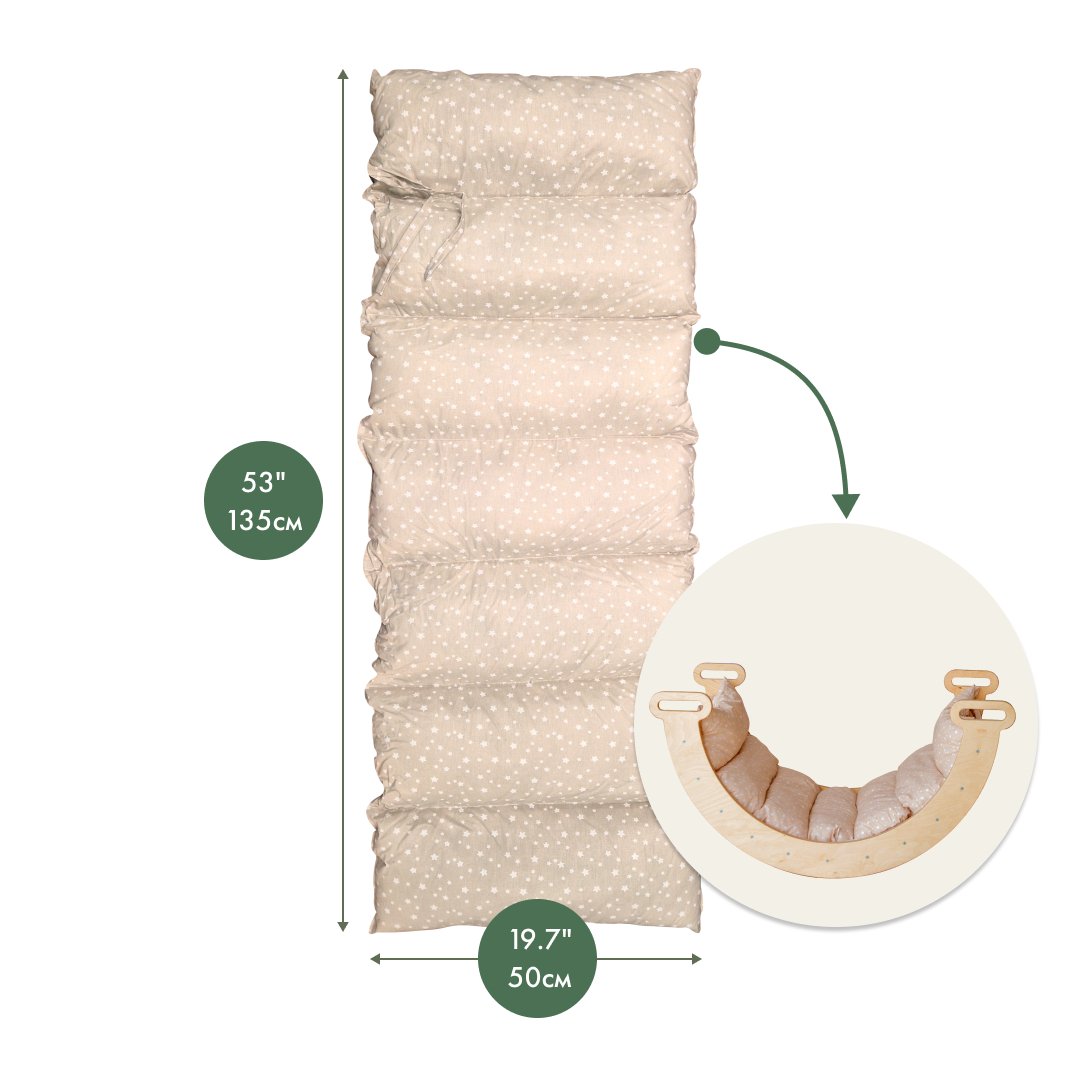 Cushion for Climbing Arch & Rocker Balance – Beige (Cushion Only) | Climbing Accessories | Goodevas