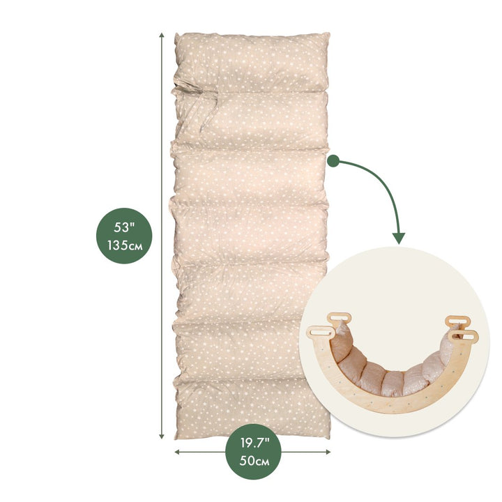 Cushion for Climbing Arch & Rocker Balance – Beige (Cushion Only) | Climbing Accessories | Goodevas