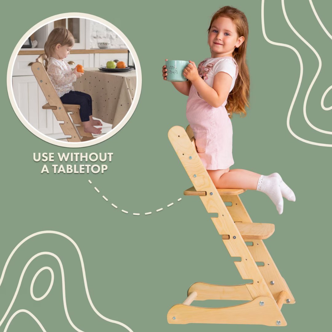 Growing Chair for Babies – Kitchen Helper Tower - Chocolate | Growing chairs | Goodevas