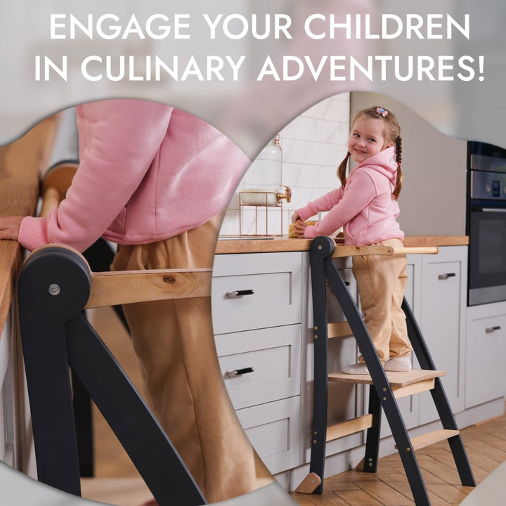 Helper Tower: A Multi - functional Foldable Step Stool for Kids | | Goodevas