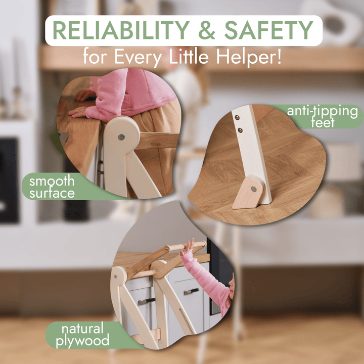 Helper Tower: A Multi - functional Foldable Step Stool for Kids | | Goodevas