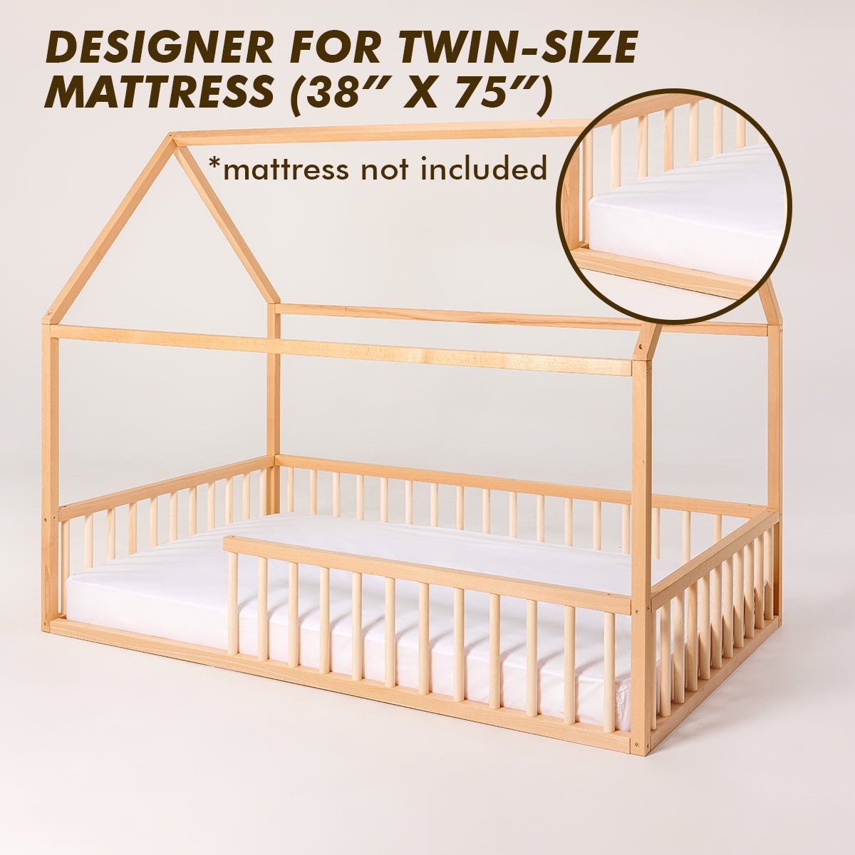 House Bed For Kids and Toddlers from 1 y.o. (US Twin - Size) | Beds | Goodevas