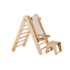 Wooden Swedish Wall / Climbing ladder for Children + Swing Set + Slide Board + Art Add-on