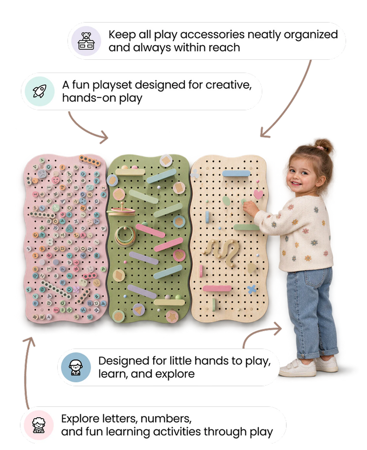 Wooden Pegboard for Kids’ Room — GoodevasBoard