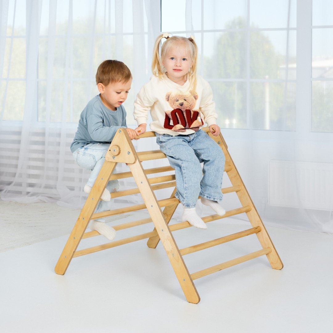 Indoor Montessori Triangle Climbing Ladder for Toddlers 1 - 7 y.o. | | Goodevas CA