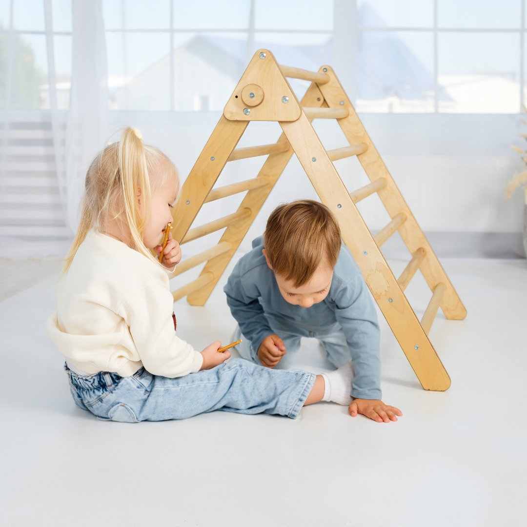 Indoor Montessori Triangle Climbing Ladder for Toddlers 1 - 7 y.o. | | Goodevas CA