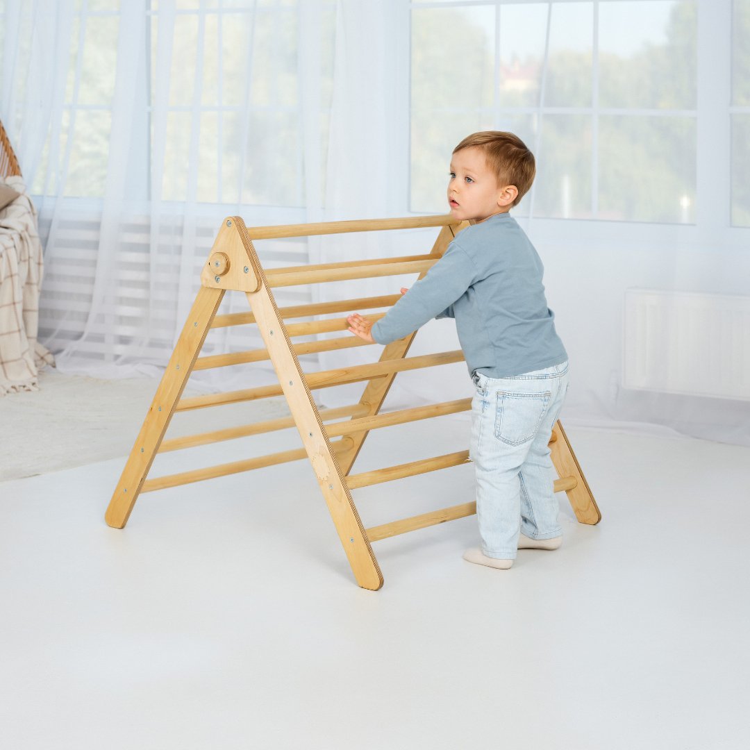 Indoor Montessori Triangle Climbing Ladder for Toddlers 1 - 7 y.o. | | Goodevas CA