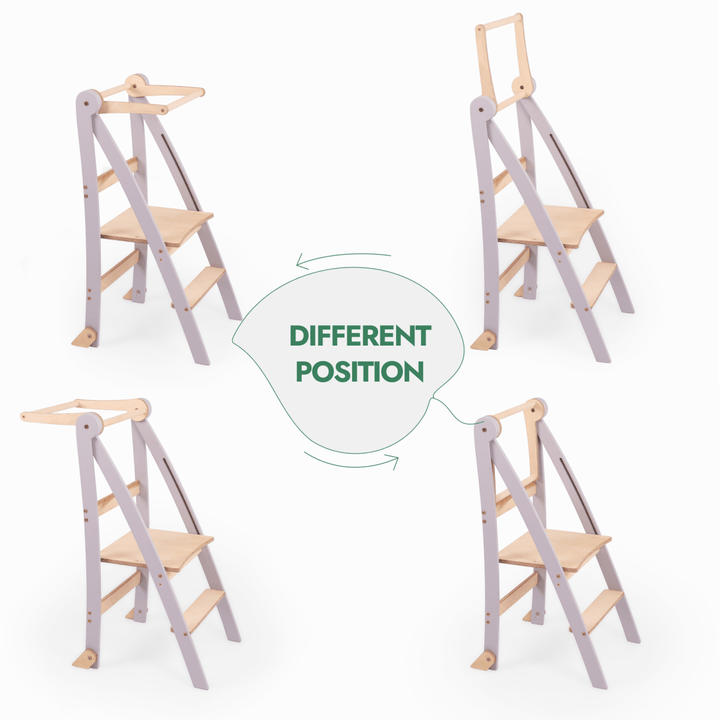 Learning Tower: Foldable Step Stool for Toddlers - Gray | | Goodevas