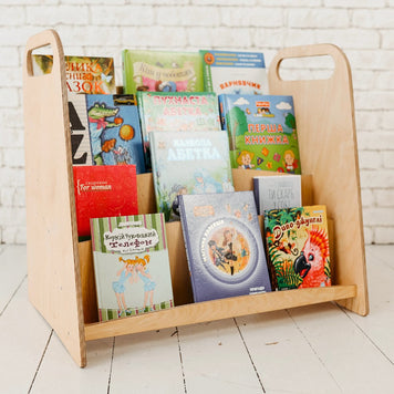 Montessori Wooden Bookshelf – Beige | Shelves | Goodevas