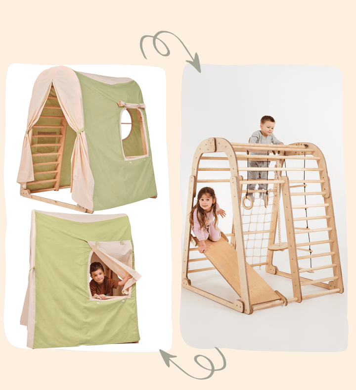 Play Tent Cover for Indoor Wooden Playground | | Goodevas