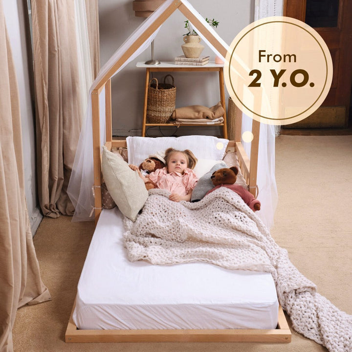 Small House Bed For Kids and Toddlers from 2 y.o. (US Twin - Size) | Beds | Goodevas