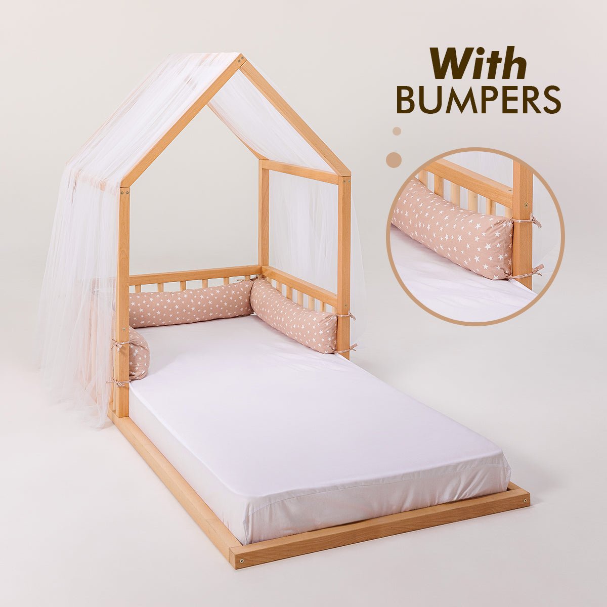 Small House Bed For Kids and Toddlers from 2 y.o. (US Twin - Size) | Beds | Goodevas