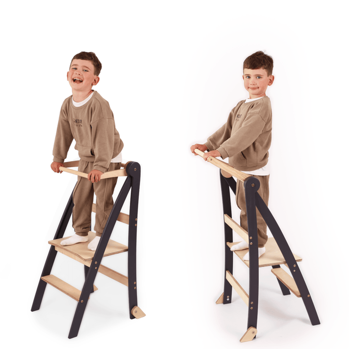 Toddler Learning Tower: Step stool for Kids - Graphite | | Goodevas