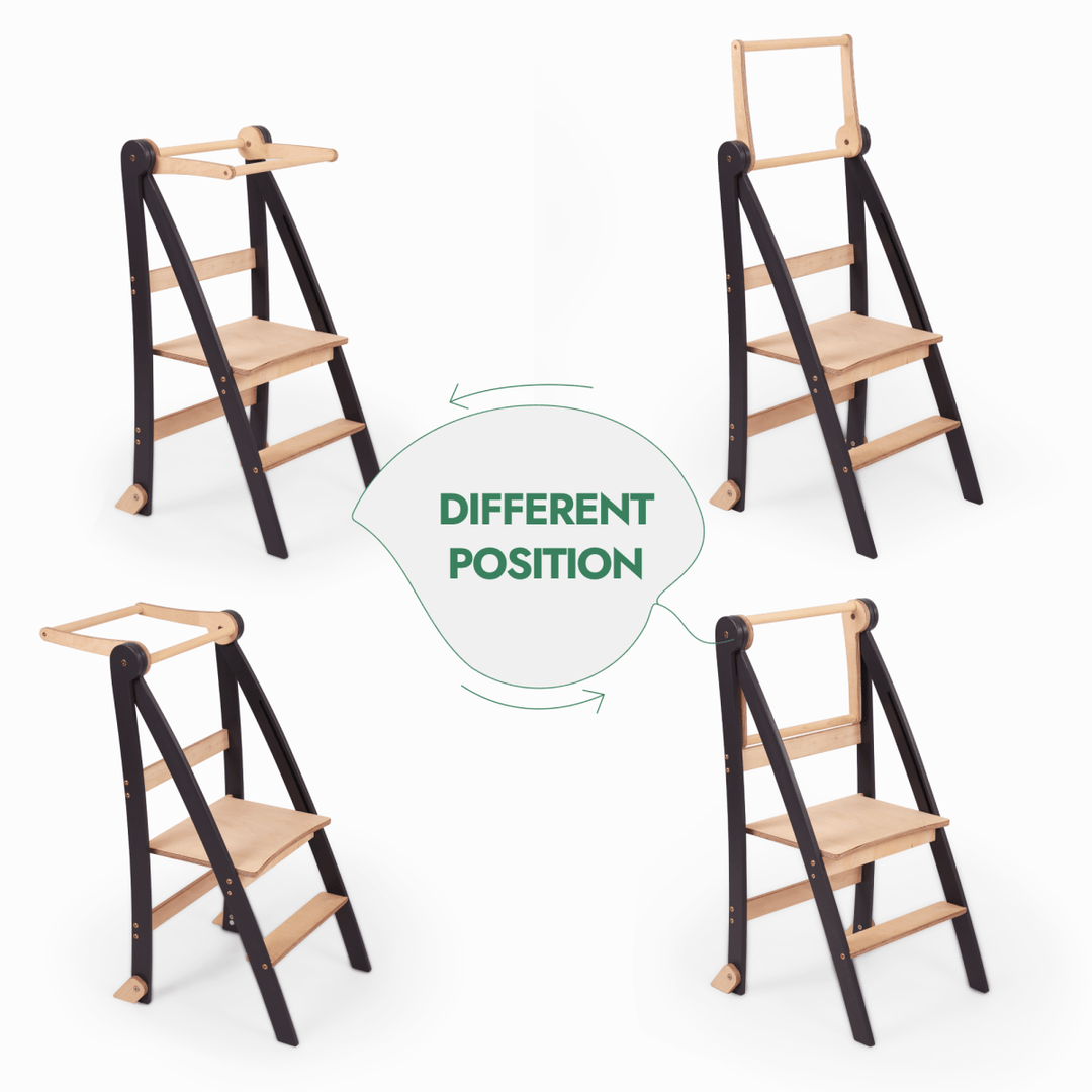 Toddler Learning Tower: Step stool for Kids - Graphite | | Goodevas