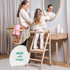 Toddler Tower: Foldable Step Stool for Toddlers - Gray | | Goodevas