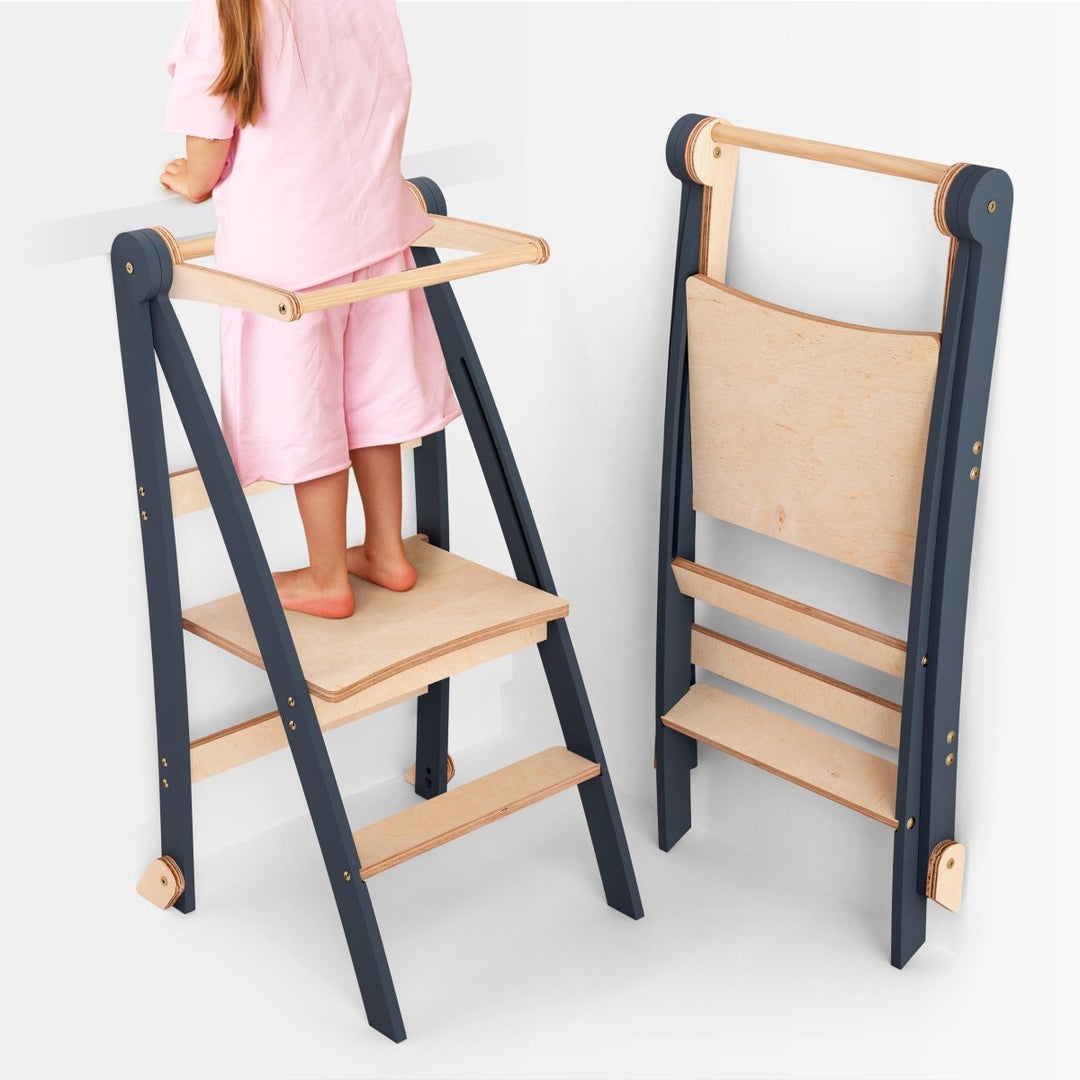 Toddler Tower: Step stool for Kids - Graphite | | Goodevas