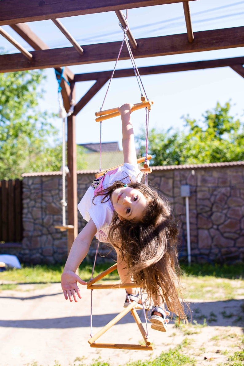 Triangle rope ladder for kids | Single Swing | Goodevas