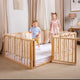 Twin Size Bed Frame for Toddlers with Fence