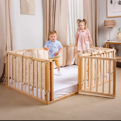 Twin Size Bed Frame for Toddlers with Fence | Beds | Goodevas