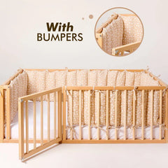 Twin Size Bed Frame for Toddlers with Fence | Beds | Goodevas