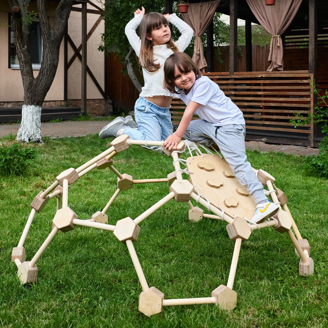 Wooden Climbing Frame Geodome / Climbing Dome for Kids 2 - 6 y.o. | Climbing Dome | Goodevas