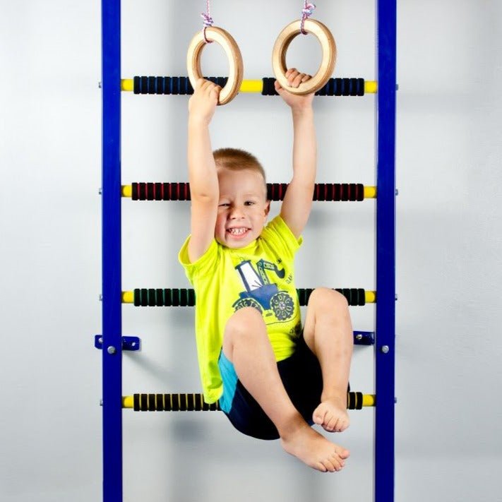 Wooden gymnastic rings for kids | Single Swing | Goodevas