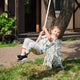 Wooden rope swing for kids