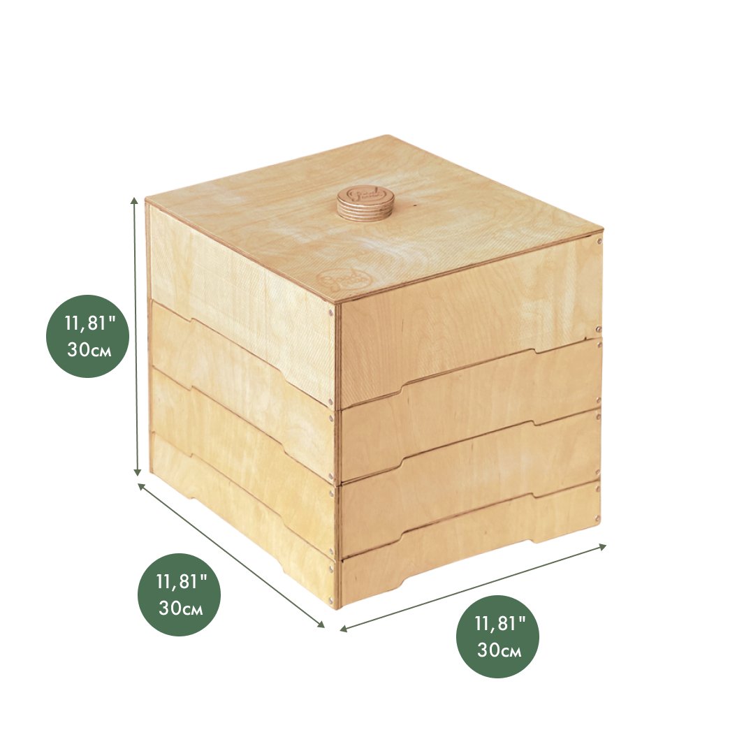 Wooden storage/sorter for constructor