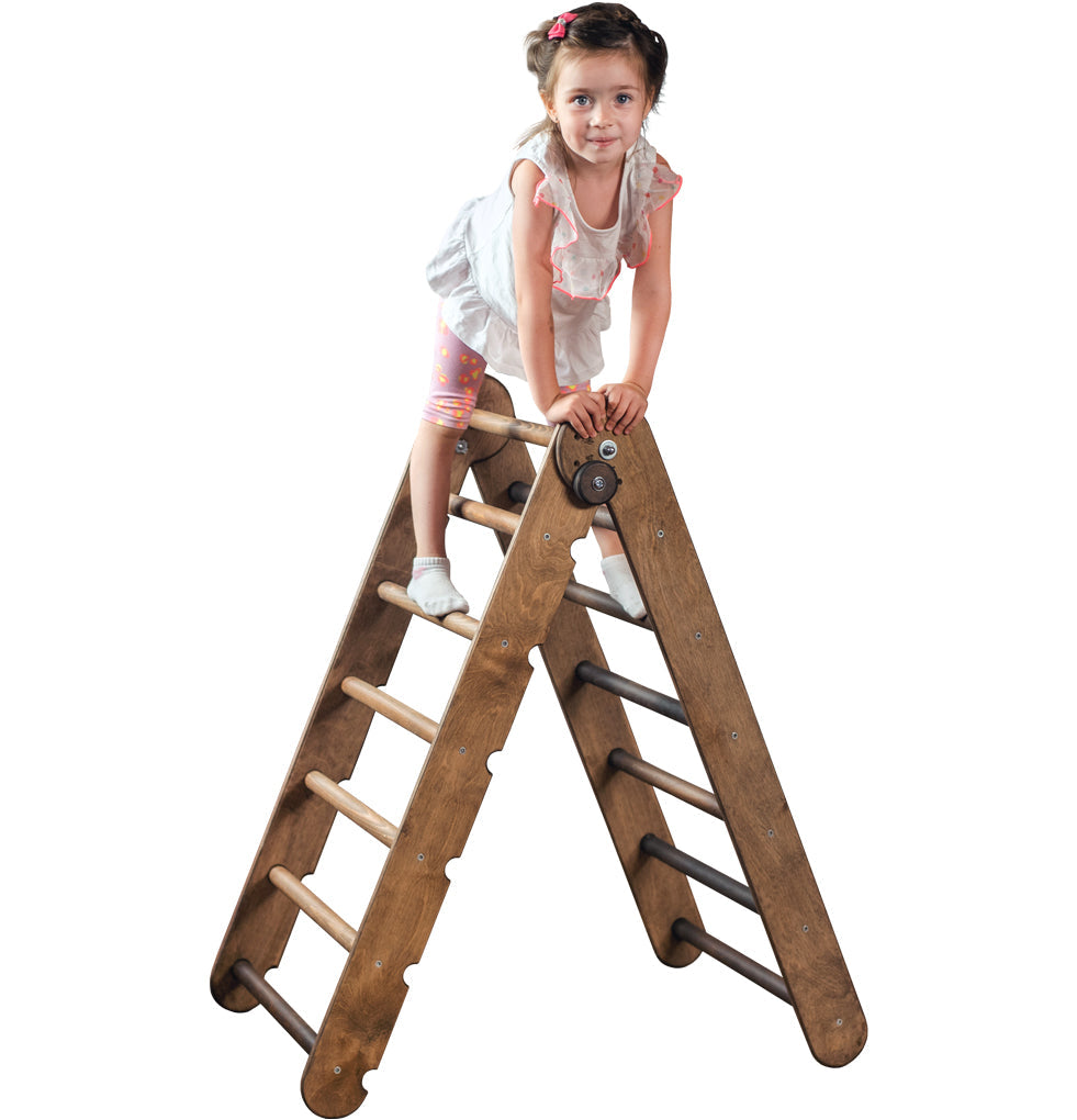 Montessori Triangle Ladder - Handmade Climber for Kids 1-7 y.o. – Beige