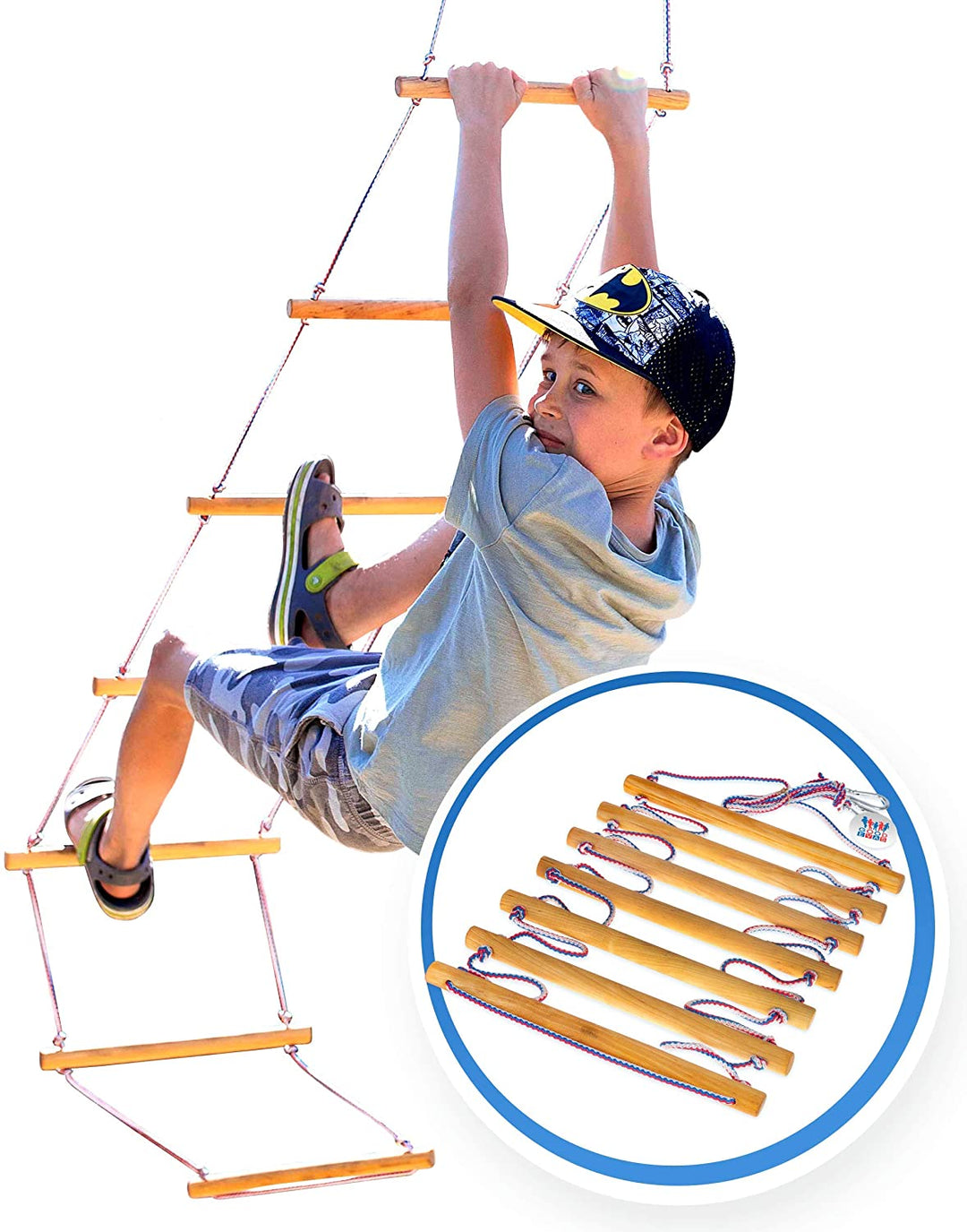 Climbing rope ladder for kids 3-9 y.o.